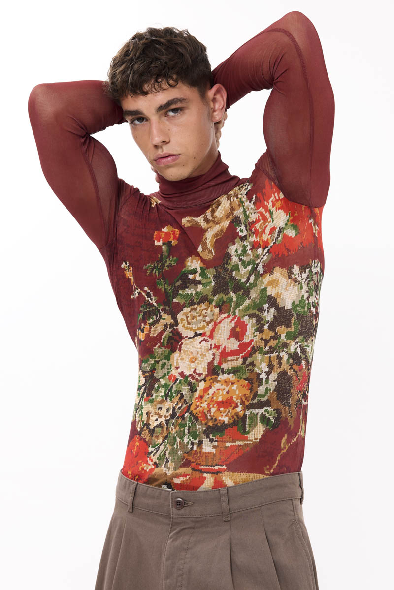Flowers Mesh Top4