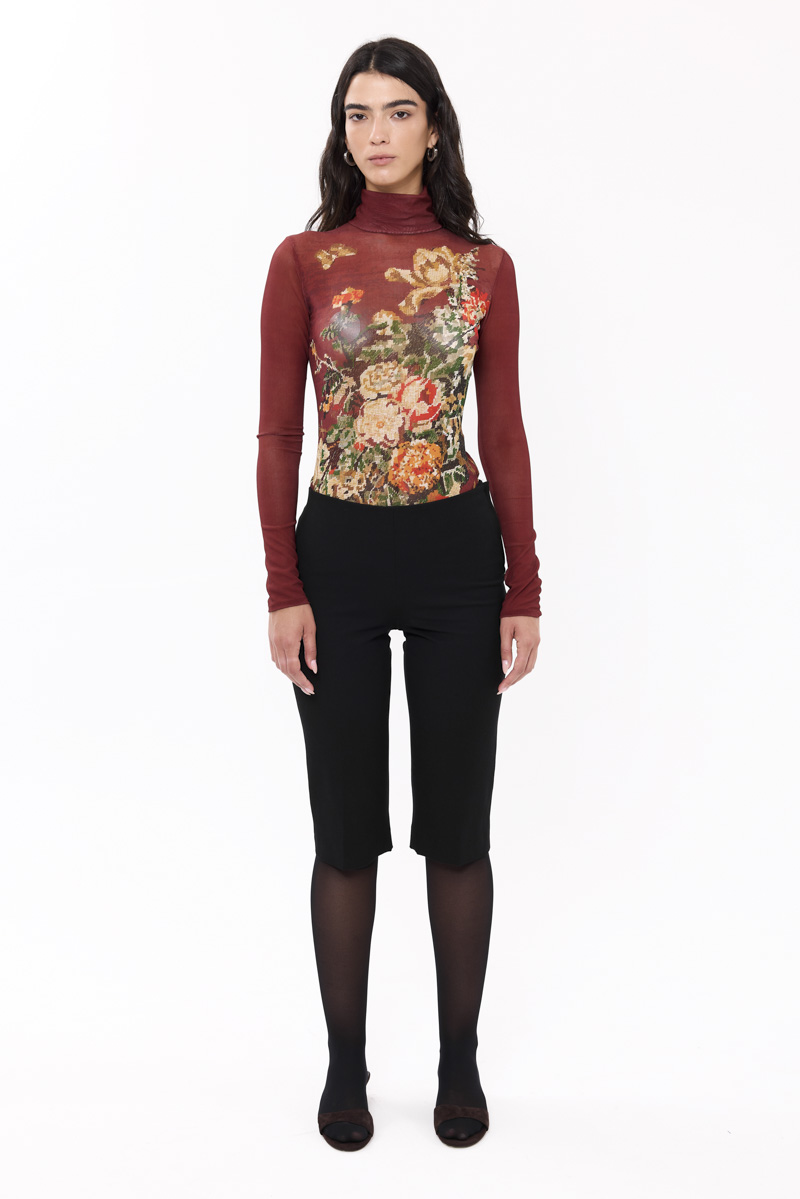 Flowers Mesh Top5